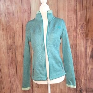 The North Face Turquoise Full Zip Fitted Jacket size Small